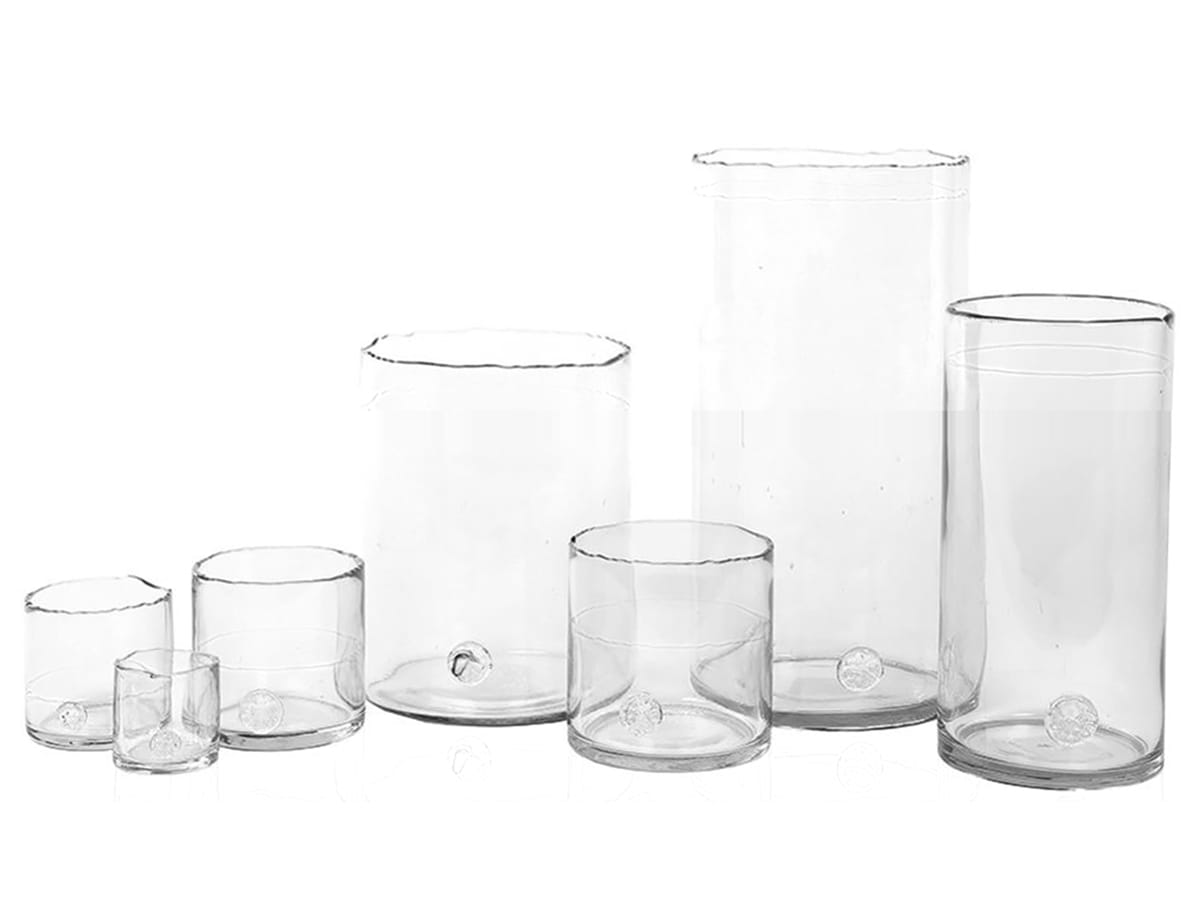 WMG Glaszylinder mit Boden, klar-organic