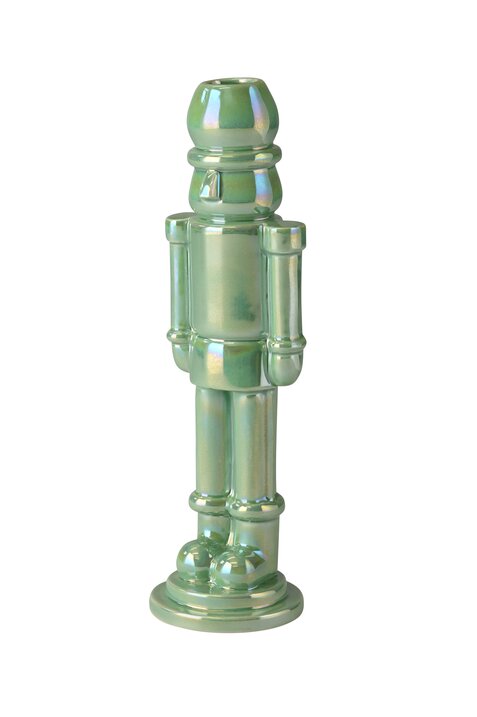 GIFTCOMPANY Schiaccianoci Kerzenhalter Weihnachten, rainbow mint H24,8 cm
