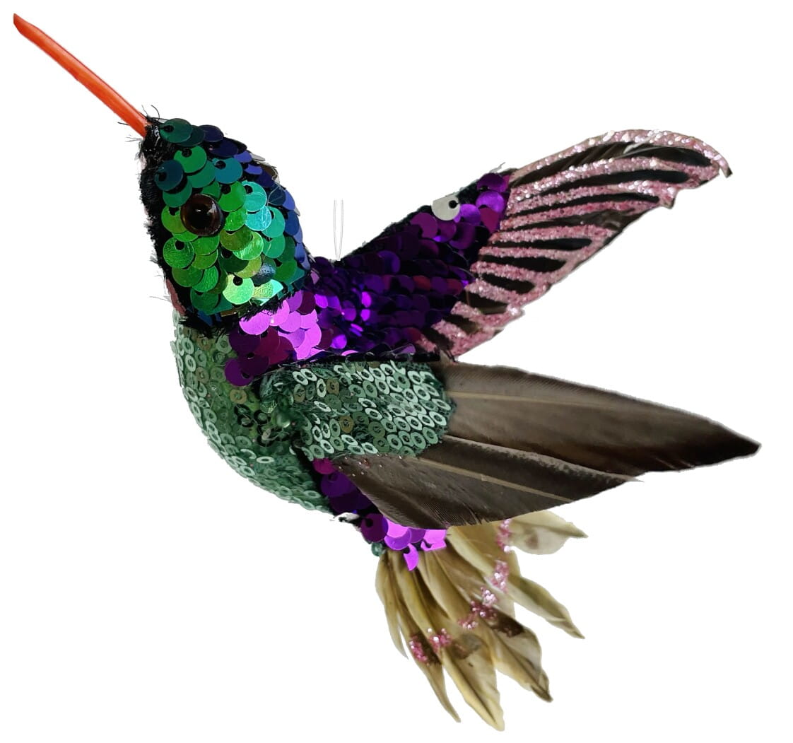 ShiShi Hänger Pailletten-Kolibri, grün/lila L16 cm Ansicht 1