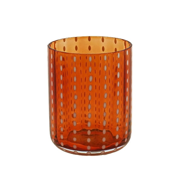 Werner Voß Trinkglas Dotty orange