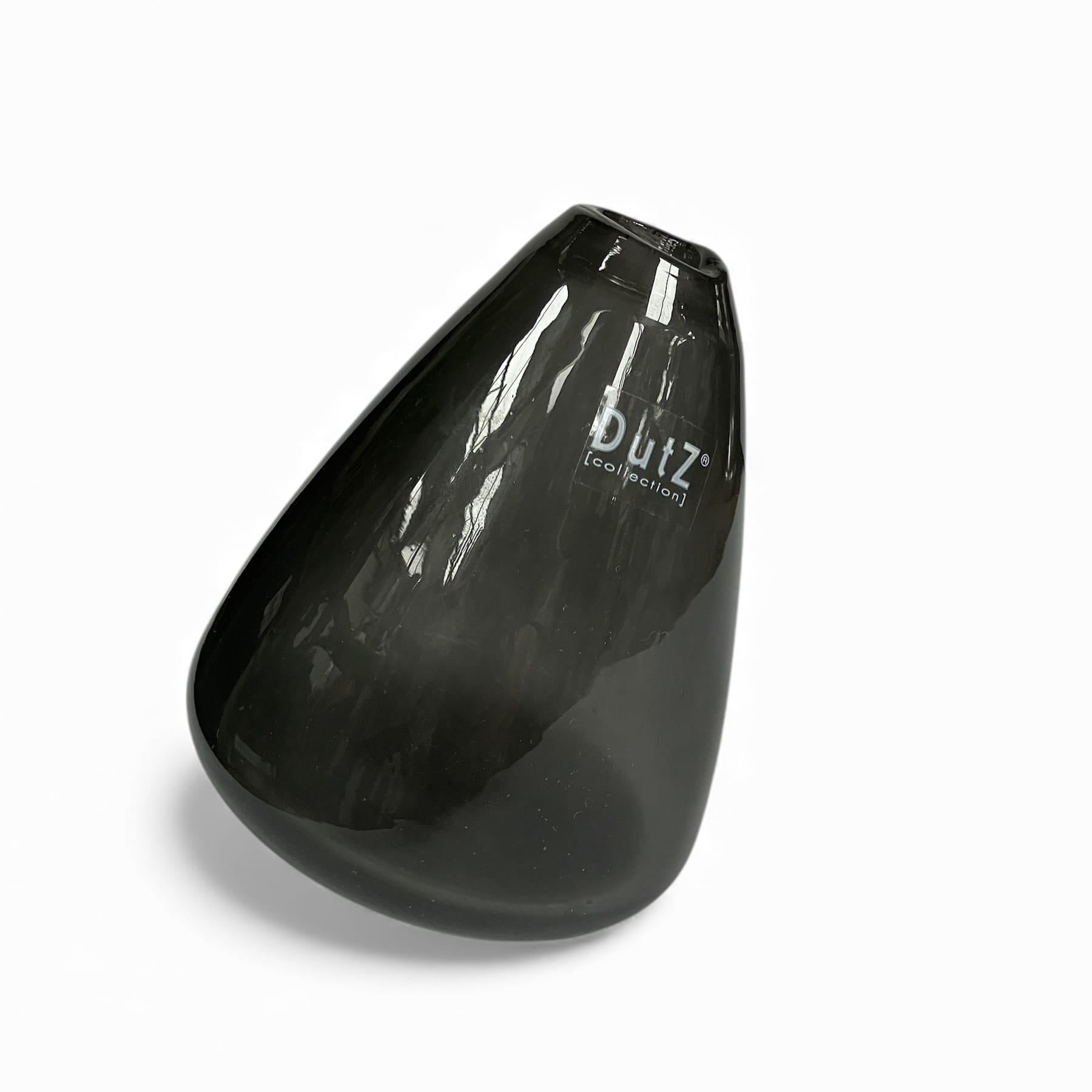 DutZ Vase TUMBLING VASE, grey-transparent
