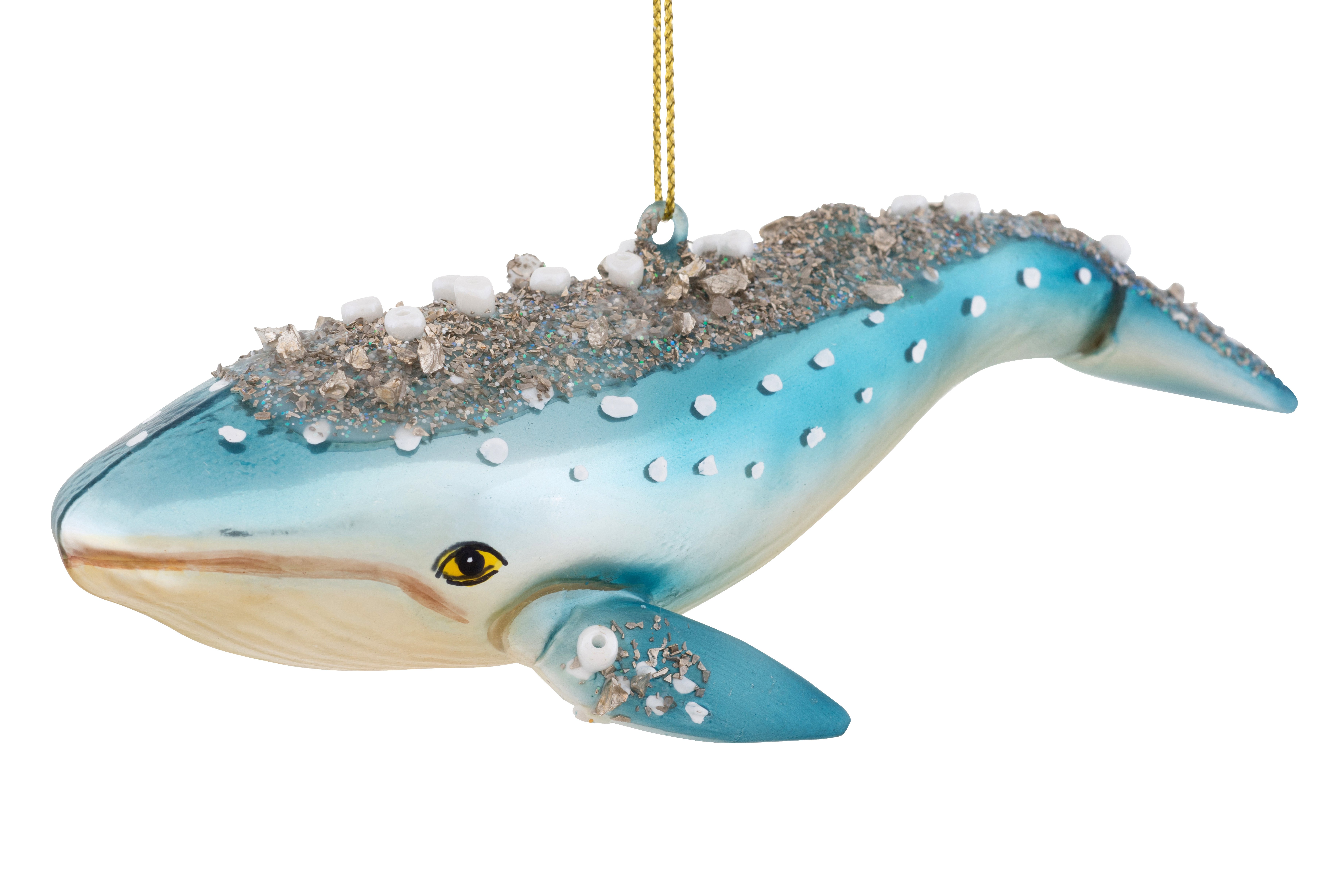 GIFTCOMAPANY Weihnachtsanhänger Meerestiere Wal B16 H7 T5 cm Ansicht 1