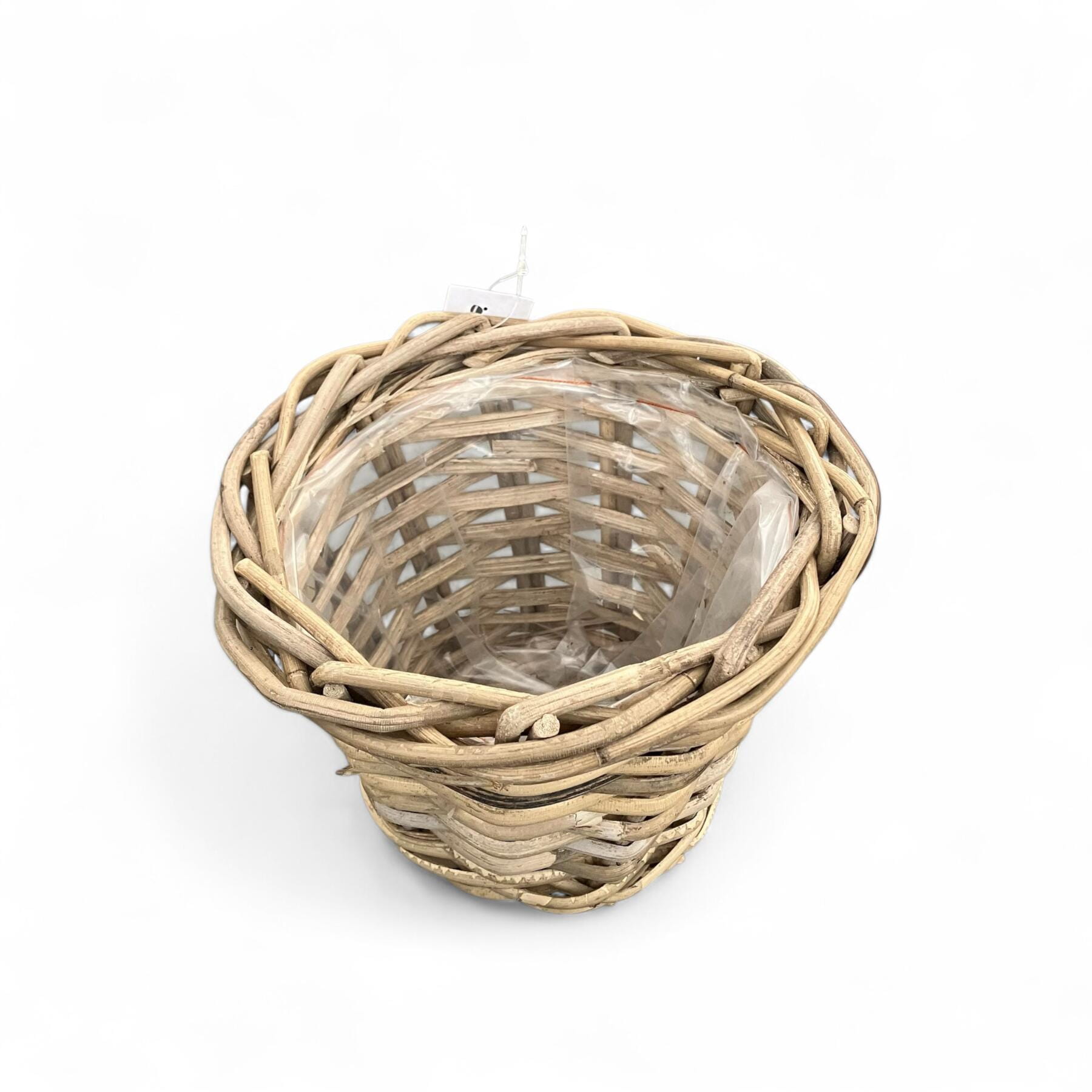 Van der Leeden Korb PLANTER RATTAN, ant. grau D20 H16 cm Ansicht 2