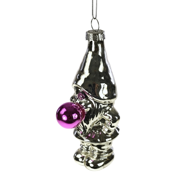 Werner Voß Glashänger Bob van Bubbles silber H10 cm Ansicht 1