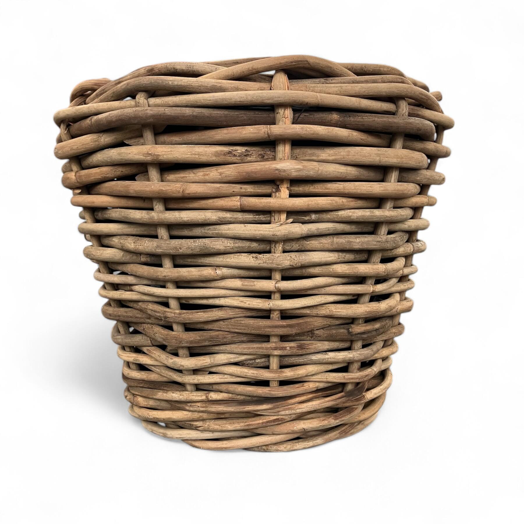 Van der Leeden Pflanzkorb DRYPOT Rattan m. Rollen, grau