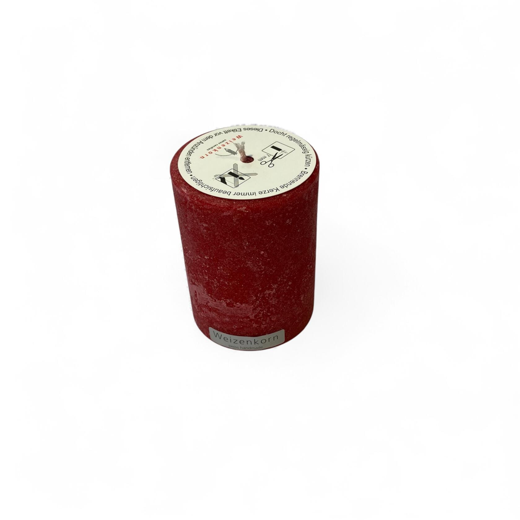 Weizenkorn Unikerze ICE, IW33 Karminrot D6,6 H9cm Ansicht 2