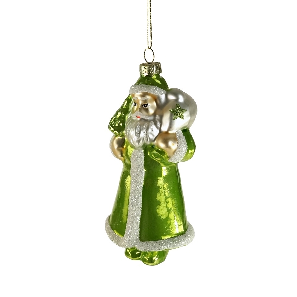 Werner Voß Glashänger santa grün H13 cm Ansicht 1