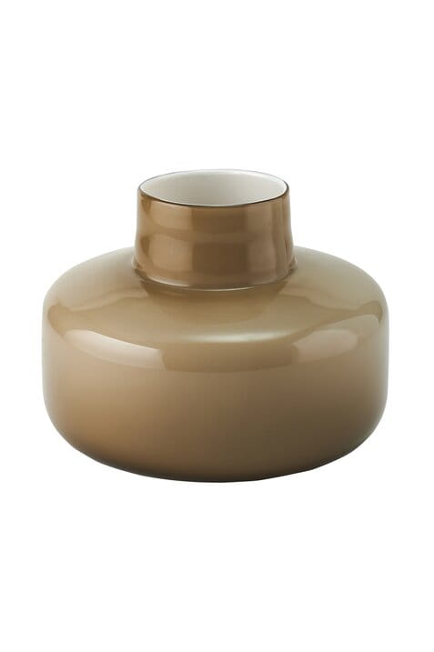 GIFTCOMPANY Glas Vase Pearl, bauchig sandstone H20 cm Ansicht 1