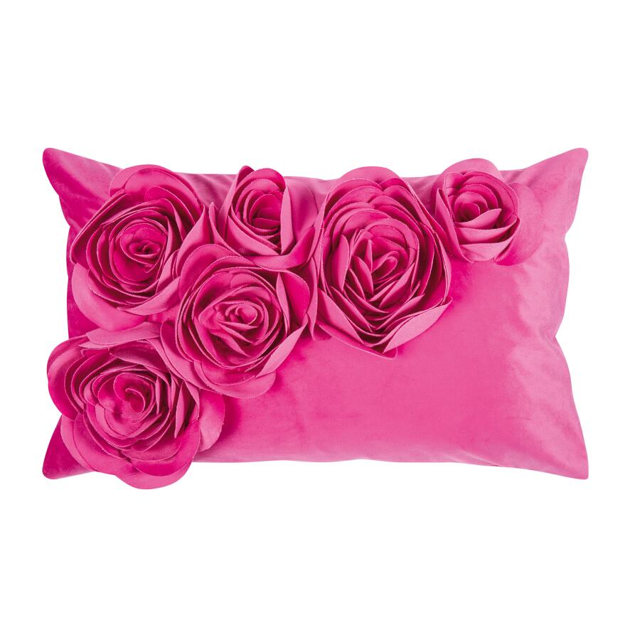 PAD Kissenhülle FLORAL, hot pink L30 B50 cm Ansicht 1