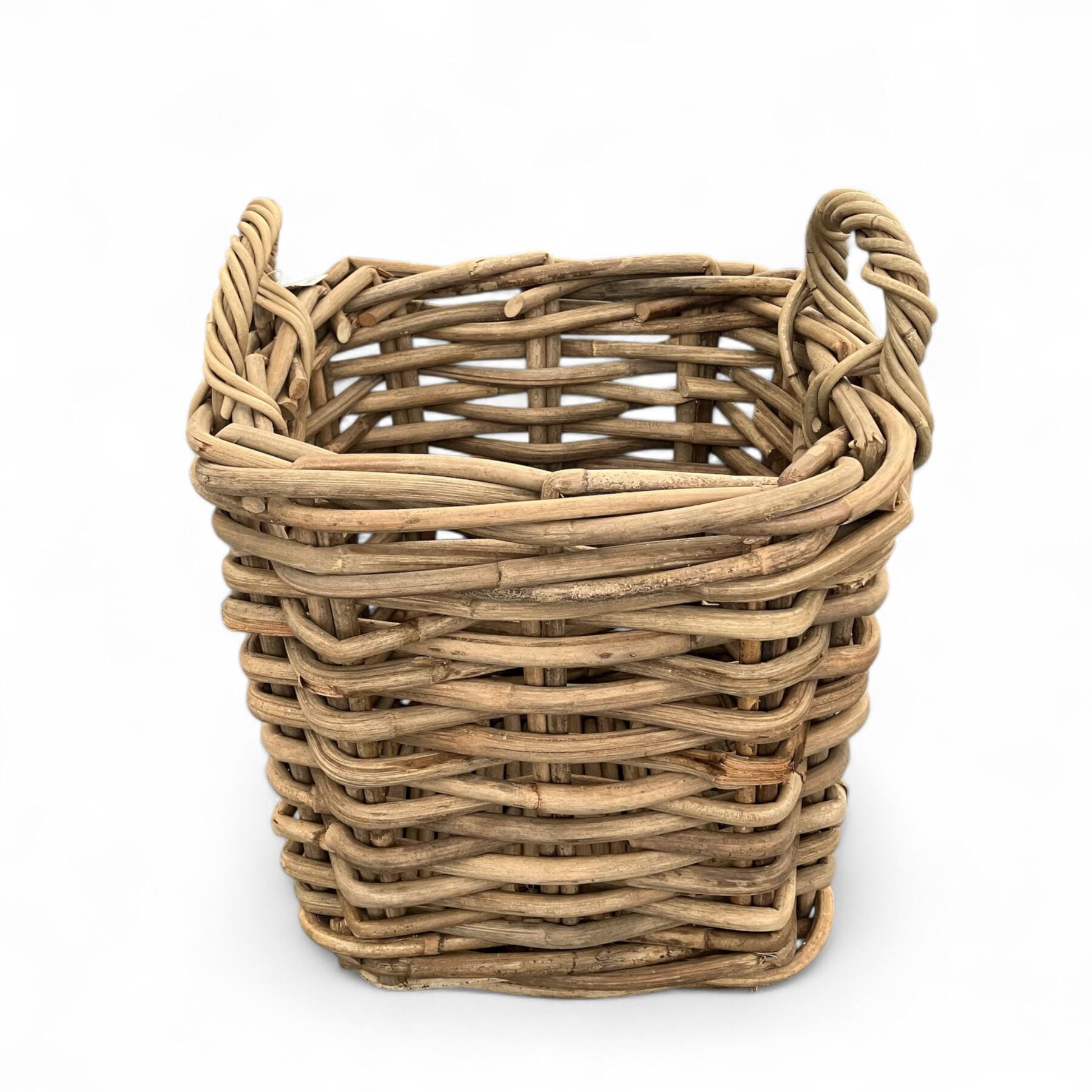 Van der Leeden Korb LOGBASKET Rattan, quadratisch D35 H35 cm Ansicht 2