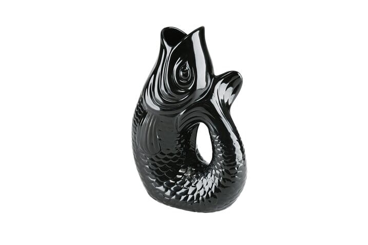 GIFTCOMPANY Karaffe MONSIEUR CARAFON Fisch Vase, schwarz 2,7L Ansicht 1