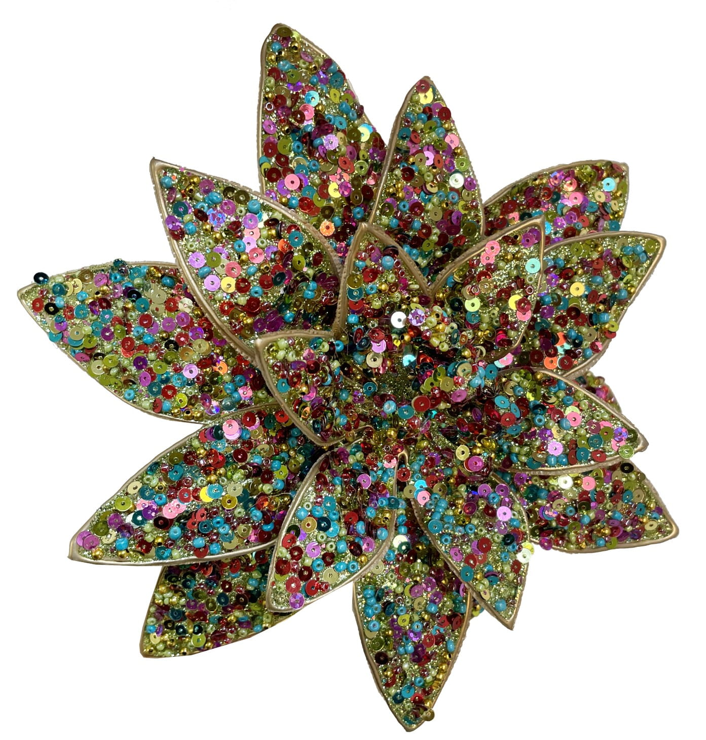 ShiShi Pailletten-Weihnachtsstern mit Clip D22 cm Ansicht 1